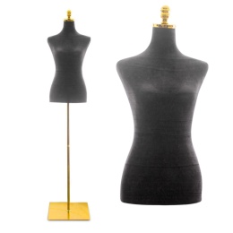 Manekin krawiecki czarny regulowany 170-185 cm lekki stabilny