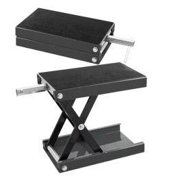 Podnośnik nożycowy korbowy do motocykla 450kg grafitowy