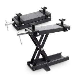 podnośnik motocyklowy nożycowy platformowy 500 kg regulowany z korbą