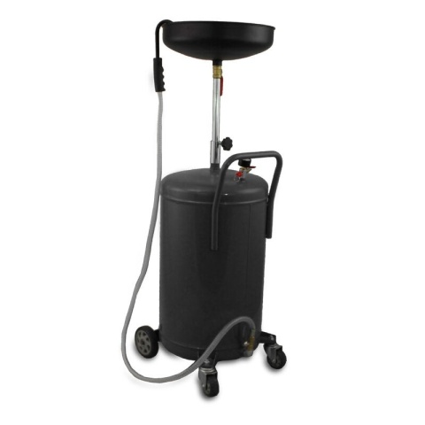 Zlewarka Wózek do Zbierania Oleju 80L Sprężone Powietrze Regulowany Lejek