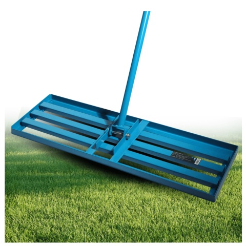 Niwelator Terenu Równiarka do Trawnika Ręczny Stalowy 75x25cm