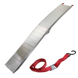 Rampa aluminiowa składana 340kg 205cm antypoślizgowa motocykl kosiarka