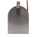 skrzynka pocztowa usa srebrna stalowa z flaga zewnetrzna na listy