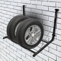 wieszak ścienny na opony koła składany stalowy 130 kg garaż regulowany
