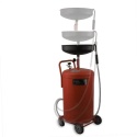 Zlewarka Wózek do Oleju 80L Czerwona Sprężone Powietrze Lejek