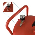 Zlewarka Wózek do Oleju 80L Czerwona Sprężone Powietrze Lejek