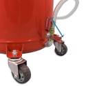 Zlewarka Wózek do Oleju 80L Czerwona Sprężone Powietrze Lejek