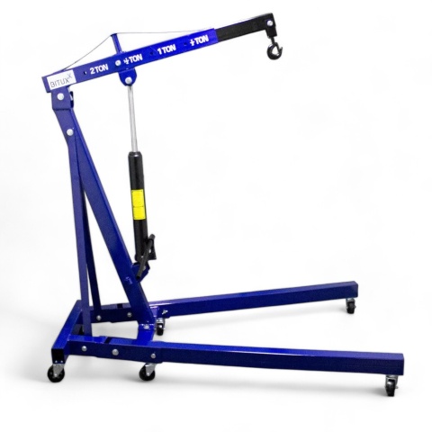 Żuraw hydrauliczny warsztatowy Bituxx 2T składany mobilny silnikowy