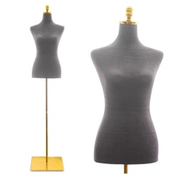 manekin krawiecki damski szary welurowy regulowany lekki butik stabilny