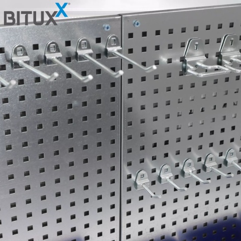 tablica narzędziowa metalowa bituxx 32 elementy kuwety ściana warsztatowa