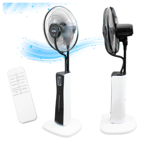 wentylator ultradźwiękowy led 3w1 z nawilżaczem pilot 75w oscylacyjny