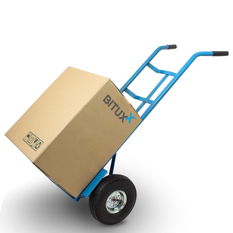 wózek ręczny transportowy 200 kg stalowy koła pneumatyczne magazyn ogród