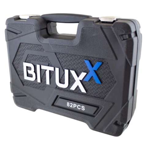 zestaw narzędzi 82 el grzechotki klucze crv walizka garaż warsztat