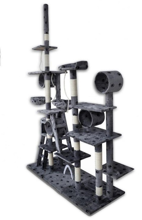 DRAPAK DLA KOTA XXL DUŻY 255cm WIELKI DOMEK HAMAK TUBA CZARNY