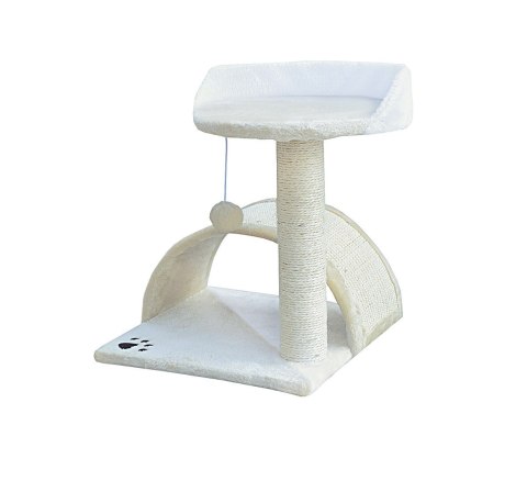 DRAPAK DLA KOTA MAŁY LEGOWISKO SŁUPEK BUDKA HAMAK BEŻOWY 43 CM