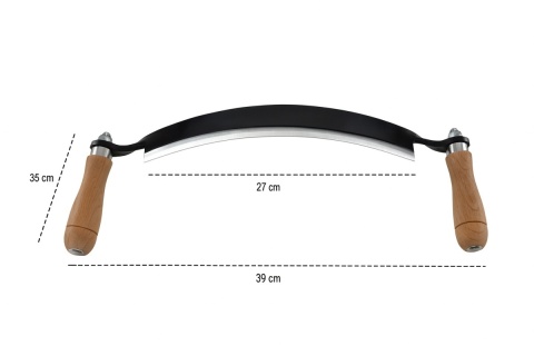 Ośnik Strug Ręczny do Korowania Drewna 10" Korownik OSTRY SOLIDNY 25cm