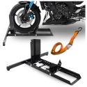 Stabilny stojak transportowy do motocykla na koła o nośności 800 kg