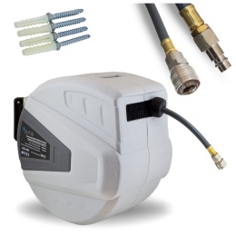 Wąż pneumatyczny automatyczny zwijany 30m bęben zwijak do kompresora 1/4