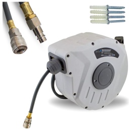 Wąż pneumatyczny na zwijadle automatyczny bęben 10m 1/4