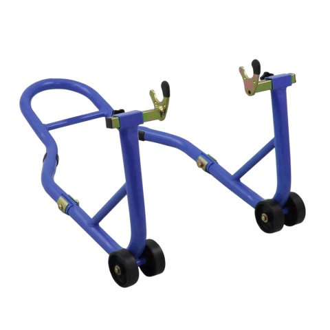 stojak motocyklowy tylny stalowy 250 kg niebieski regulowany na tylne koło