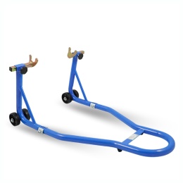 stojak motocyklowy tylny stalowy 250 kg niebieski regulowany na tylne koło