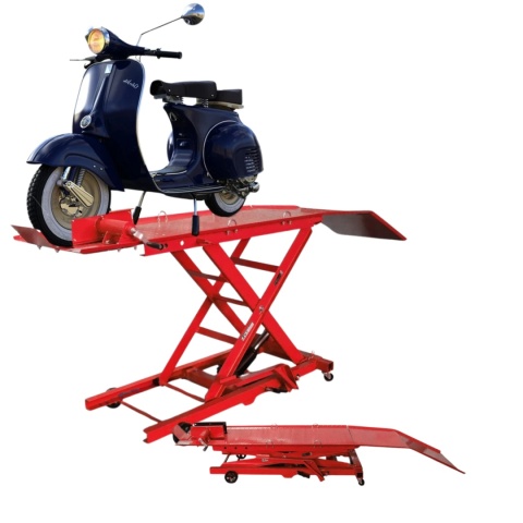 Hydrauliczny Podnośnik Nożycowy do Motocykli 360 kg 210–780 mm z Rampą
