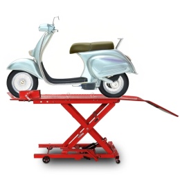 Hydrauliczny Podnośnik Nożycowy do Motocykli 360 kg 210–780 mm z Rampą