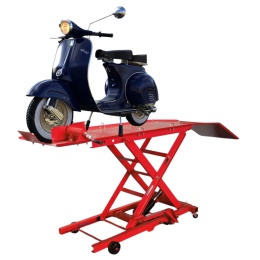 Hydrauliczny Podnośnik Nożycowy do Motocykli 360 kg 210–780 mm z Rampą