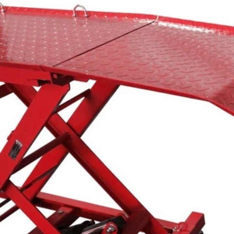 Hydrauliczny Podnośnik Nożycowy do Motocykli 360 kg 210–780 mm z Rampą