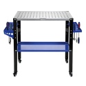 Mobilny Stół Spawalniczy Nośność 250kg Blat Perforowany 81x52x87cm