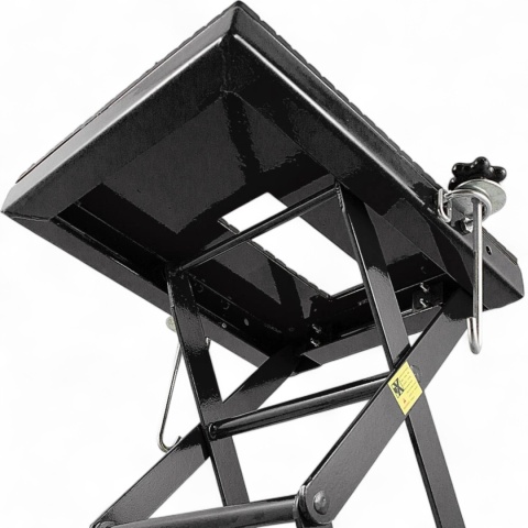 Podnośnik Hydrauliczny Motocyklowy 135 kg 35–87 cm z Gumowaną Platformą