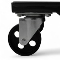 Wózki Manewrowe 450 kg 2 Sztuki Czarne Rolki Transportowe do Samochodów