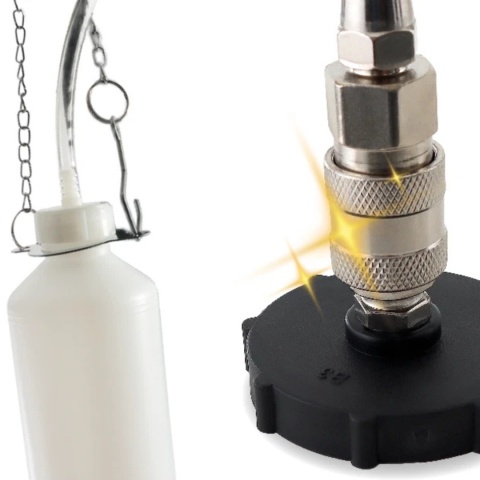 Zestaw do odpowietrzania hamulców 3L z pojemnikiem 1L i 4 adapterami