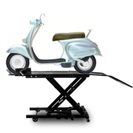 Hydrauliczny Podnośnik Nożycowy do Motocykli 360 kg 210–780 mm z Rampą