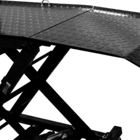 Hydrauliczny Podnośnik Nożycowy do Motocykli 360 kg 210–780 mm z Rampą