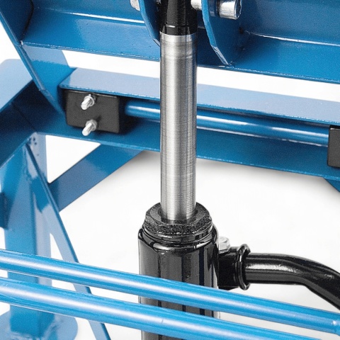 Podnośnik Motocyklowy Hydrauliczny Platforma 135 kg 87cm Niebieski stabilny