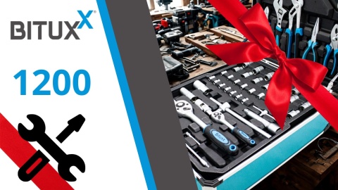 Zestaw Narzędzi Warsztatowych 1200 Elementów Walizka Klucze Bity Nasadki