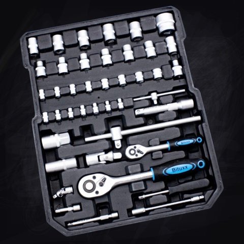 Zestaw Narzędzi Warsztatowych 1200 Elementów Walizka Klucze Bity Nasadki