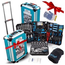 Zestaw Narzędzi Warsztatowych 1200 Elementów Walizka Klucze Bity Nasadki
