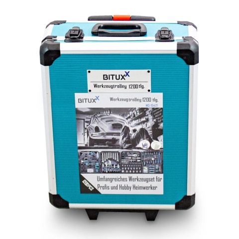 Zestaw Narzędzi Warsztatowych 1200 Elementów Walizka Klucze Bity Nasadki