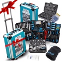 Zestaw Narzędzi 1300 el. Walizka na Kółkach Bity Klucze Nasadki Śrubokręty