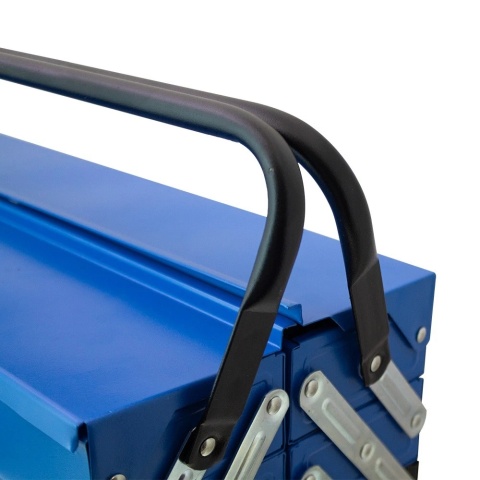 skrzynka narzędziowa 85el niebieska zestaw warsztatowy trwały organizacja