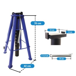 Kobyłka Podpora Warsztatowa 12 ton kobyłka regulowana 74-122 cm stalowa 12t