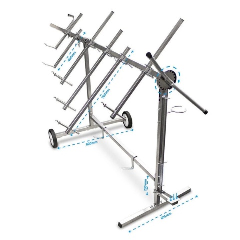 stojak lakierniczy obrotowy samochodowy 6 ramienny regulowany 220 cm