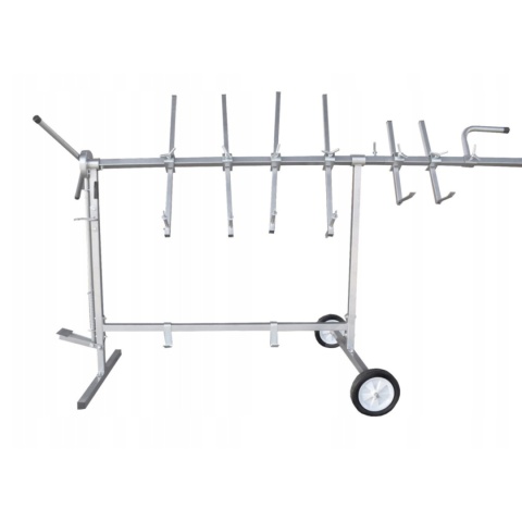 stojak lakierniczy obrotowy samochodowy 6 ramienny regulowany 220 cm