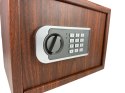 Sejf biurowy domowy imitujący drewno