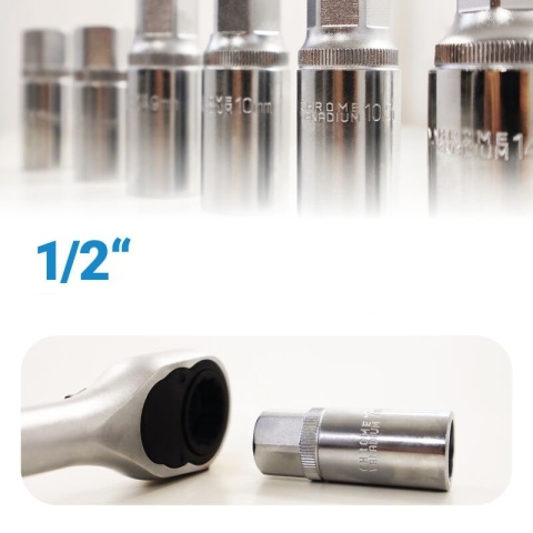 Wykrętaki do szpilek 1/2" 11 elementów 5-16 mm w walizce