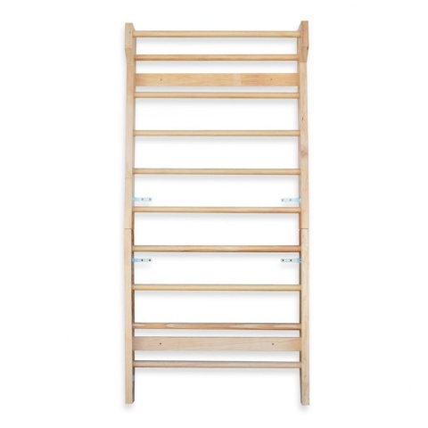 Drabinka gimnastyczna dla dzieci rehabilitacyjna 195cm drewniana z drążkiem