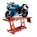 podnośnik motocyklowy platforma podnośnik hydrauliczny 460 kg czerwony