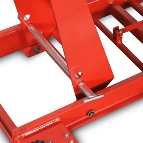 podnośnik motocyklowy platforma podnośnik hydrauliczny 460 kg czerwony